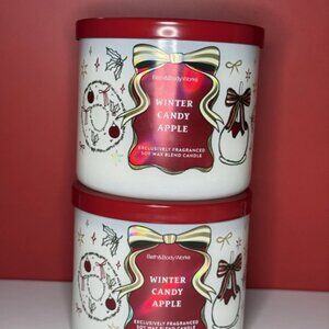 2 Candles - Bath & Body Works, Winter Candy Apple 14.5 Oz Each Candle